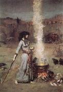 John William Waterhouse The Magic Circle oil painting